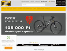 Tablet Screenshot of bike-shop.hu
